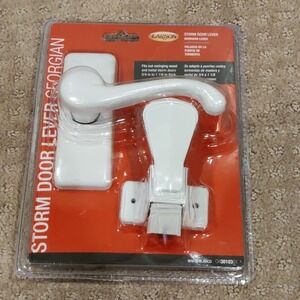 Larson Georgian/White Retrofit Handle With Decorative Finish Fits Multiple Doors